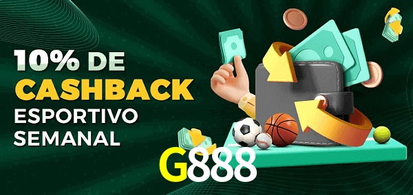 10% de bônus de cashback na G888