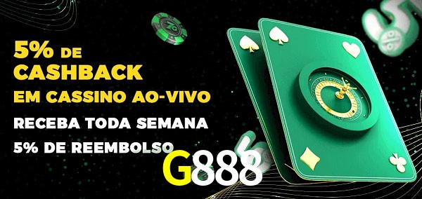 Promoções do cassino ao Vivo G888